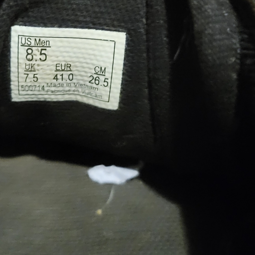 Mens VANS Canvas Shoes Black Size 8.5 - Picture 9 of 15